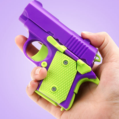 3D Printed Reverse-blowing Chambered Small Radish Pistol, Mini Decompression Smooth Gravity Pistol,Vibrant Stylized Pistol,Sleek Precision & Uncompromising