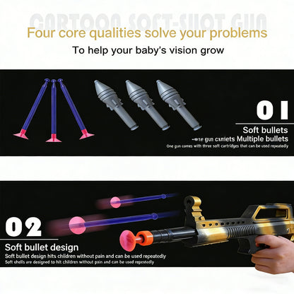 Green Anti-tank Rocket Artillery Cannon Can Fire Missile Soft Shells Toy Guns,Perfect Outdoor/Indoor Pretend Play for Gifts for Boys Girls Adults Age 8+,Ideal for Imaginative Military Adventure Games & Birthday Gifts