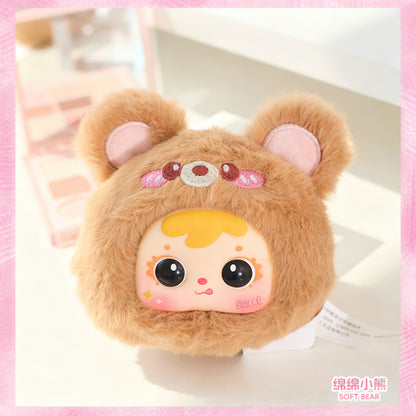 SAMUEL Animal Gathering Cute Makeup Mirror Blind Box, Portable Mirror, Gift for Girls(Random 1PCS)
