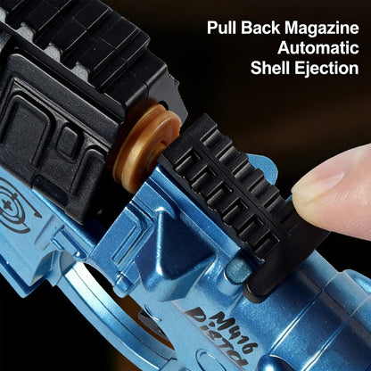 M4 AI Pink Shell-Eject Toy Gun,Realistic Toy Gun for Nerf Guns Darts, Foam Blaster - with Scope 50 Soft Bullets 3 Magazines, Semi-Auto Sniper Rifle Electric M416 Machine Guns for Boys 14+ Age Kids and Adults,Family-Fun