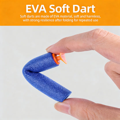 Multi-shot Soft Bullet Gatling Suction Cup Toy Gun,Action-Packed Toy Foam Dart Blaster,Large Rotating Magazine, Safe Rapid-Fire Fun for Kids’ Indoor & Outdoor Adventures