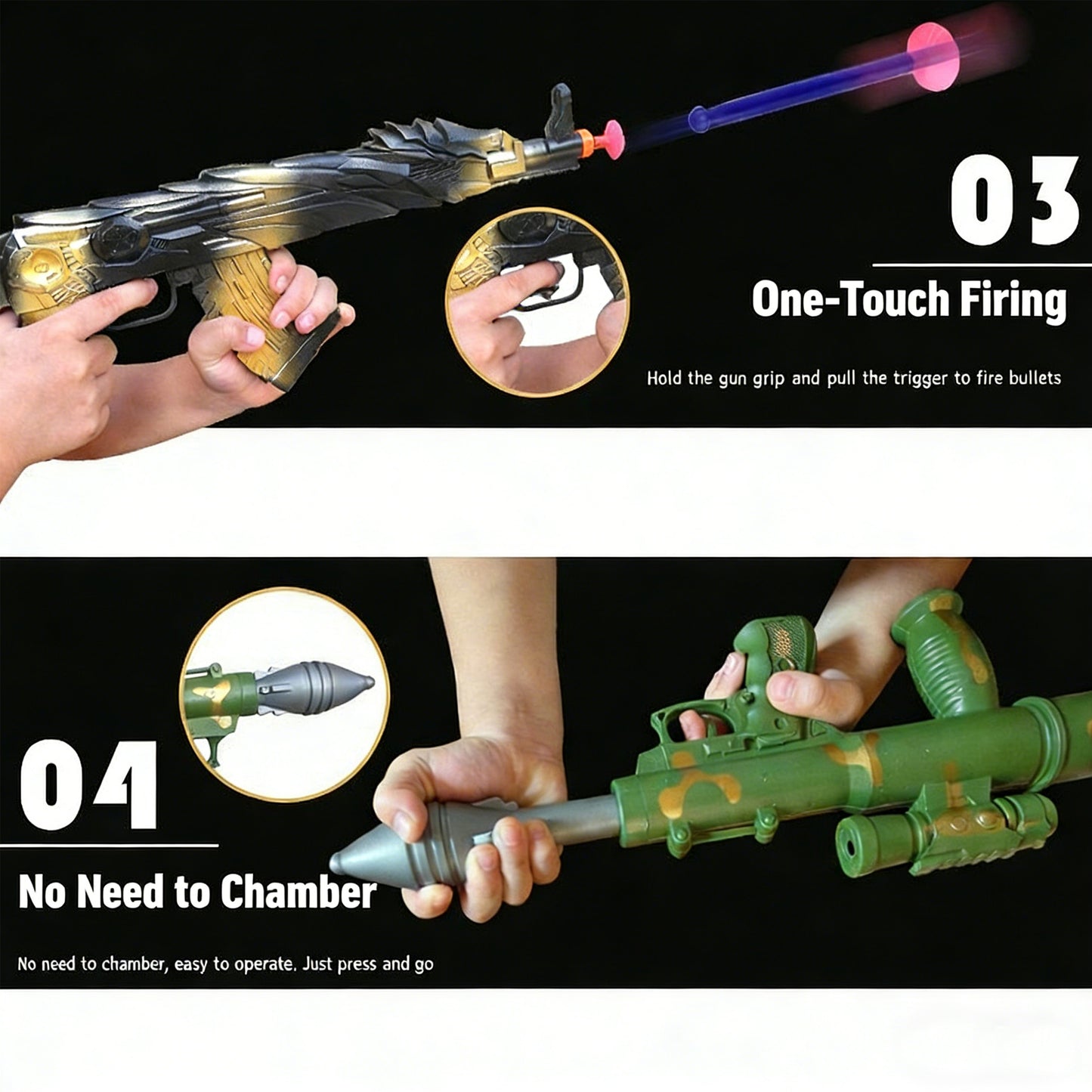 Green Anti-tank Rocket Artillery Cannon Can Fire Missile Soft Shells Toy Guns,Perfect Outdoor/Indoor Pretend Play for Gifts for Boys Girls Adults Age 8+,Ideal for Imaginative Military Adventure Games & Birthday Gifts