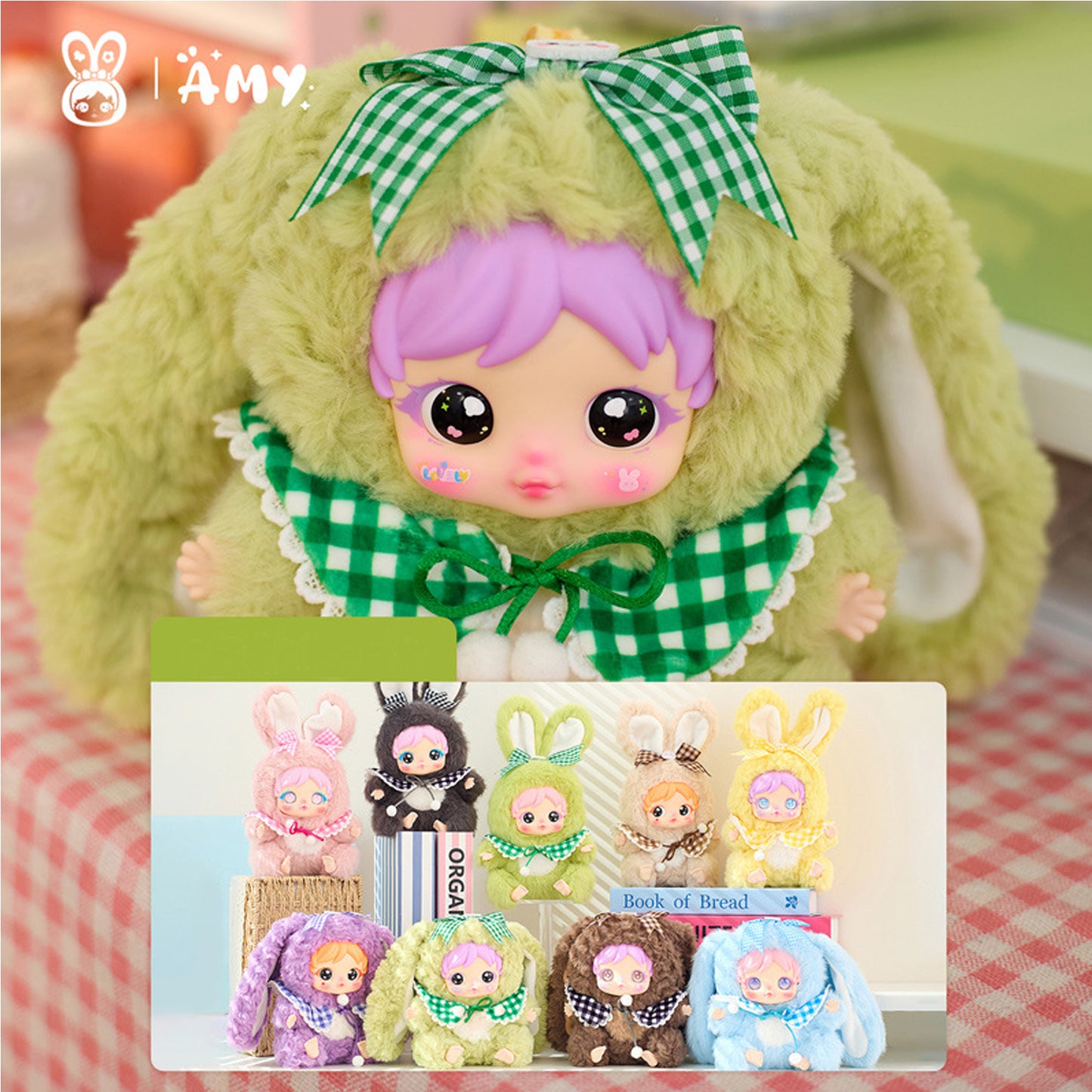 AMY Creative Bunny Pendent Box, Cute Fur Toy, Home Decoration,Birthday Gift(Random 1 PCS )