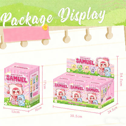 SAMUEL Good Times Series Plush Blind Toy Boxes, Cute Figurines, Bag Accessories, Exquisite Gifts（Random 1 PCS）