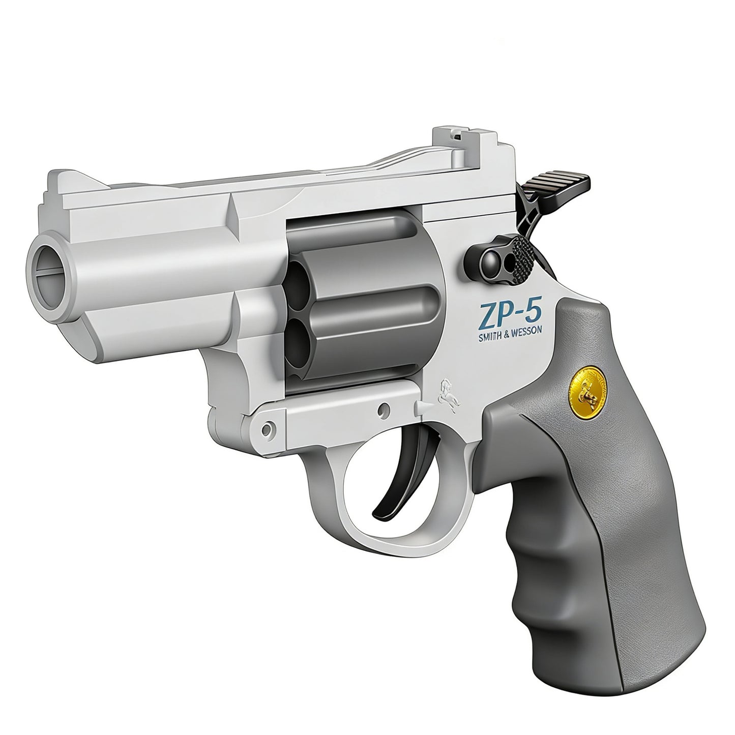 38 PCS Revolver Soft Bullet Toy Gun，Mechanical Linkage Foam Dart Blaster for Kids