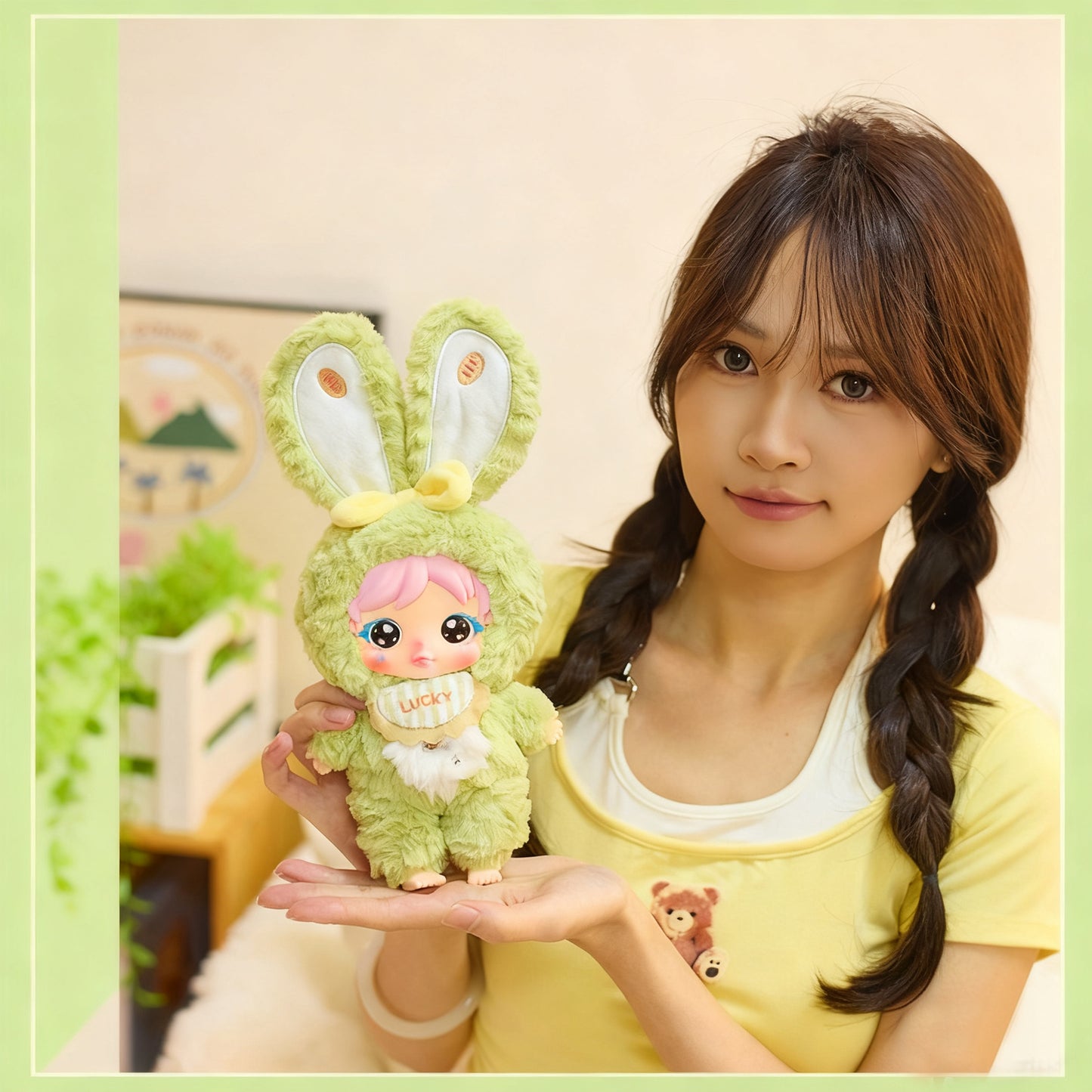 AMY Springtime Sweet Series Plush Blind Boxes, Pendants, Creative Bedroom Decorations, Girls' Dolls（Random 1PCS）