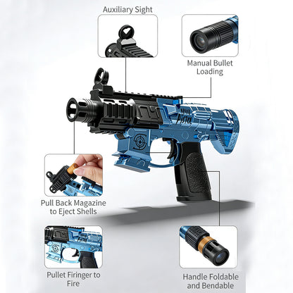 M4 AI Pink Shell-Eject Toy Gun,Realistic Toy Gun for Nerf Guns Darts, Foam Blaster - with Scope 50 Soft Bullets 3 Magazines, Semi-Auto Sniper Rifle Electric M416 Machine Guns for Boys 14+ Age Kids and Adults,Family-Fun