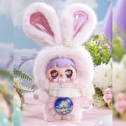 MOCICI Sweet Creative Bunny Pendent Box, Cute Fur Toy, Home Decoration, Ideal Gift for Girls(Random 1PCS)