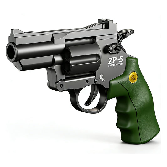 38 PCS Revolver Soft Bullet Toy Gun，Mechanical Linkage Foam Dart Blaster for Kids