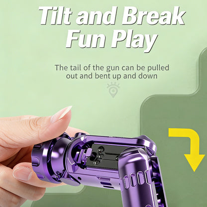 Luxury Gold EDC Fidget Toy，Mini Stun Grenade Shape Stress Relief Tool with Shell Ejection & Rotation for Adults/Kids