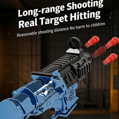 M4 AI Pink Shell-Eject Toy Gun,Realistic Toy Gun for Nerf Guns Darts, Foam Blaster - with Scope 50 Soft Bullets 3 Magazines, Semi-Auto Sniper Rifle Electric M416 Machine Guns for Boys 14+ Age Kids and Adults,Family-Fun