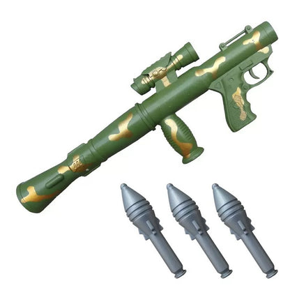 Green Anti-tank Rocket Artillery Cannon Can Fire Missile Soft Shells Toy Guns,Perfect Outdoor/Indoor Pretend Play for Gifts for Boys Girls Adults Age 8+,Ideal for Imaginative Military Adventure Games & Birthday Gifts