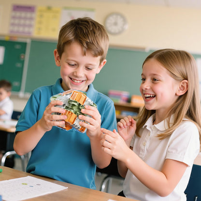 [2025 New]Large 3D Labyrinth Cube Puzzle - Engaging Brain Teaser Toy, 3D Maze Cube, Improve Spatial Recognition and Cultivate Logical Thinking, Educational Focus Game Gift for Adults Teens