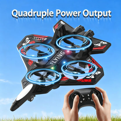 [2025 New]M33 Foam Remote Control Airplanes for Kids， RC Plane Airplane Toys for Boys Kids Beginners, RC Planes Fighter Jet Helicopter Drones for Kids Adults, 360° Flip Easy to Fly (blue)