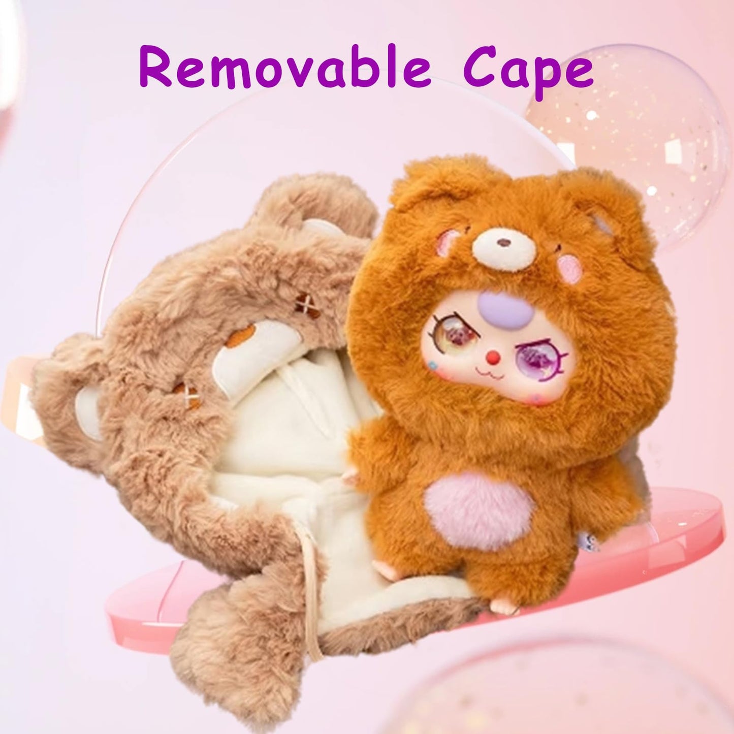 BABY THREE Plush Toy Doll Blind Box Knight Series Eleven Possible Plush Keychain Mysteries Fun Plush Collection Birthday Gift (Random 1PCS)