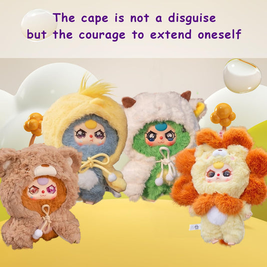 BABY THREE Plush Toy Doll Blind Box Knight Series Eleven Possible Plush Keychain Mysteries Fun Plush Collection Birthday Gift (Random 1PCS)