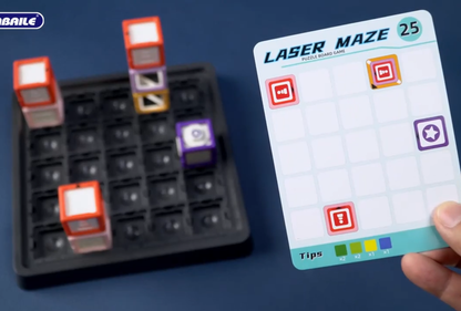 [2025 New] Laser Maze Reasoning Game, Ultimate STEM Logic Toys， 60+ Challenges, 37 Pcs Cubes, Ideal Gift fo,7、8、9、10、11、12、13、14Year Old Kids & Adults (Birthday/Christmas/Easter)